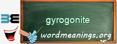 WordMeaning blackboard for gyrogonite